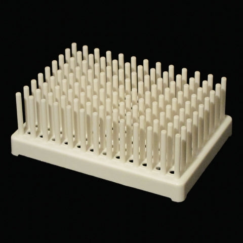 Peg test tube rack-white